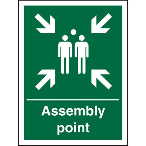 Safe Procedure Sign Assembly Point Vinyl 30 x 20 cm