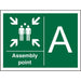 Safe Procedure Sign Assembly Point A Vinyl 30 x 40 cm