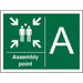 Safe Procedure Sign Assembly Point A Vinyl 40 x 60 cm