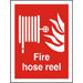 Fire Sign Fire Hose Vinyl 30 x 20 cm