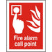 Fire Alarm Sign Call Point Vinyl 30 x 20 cm