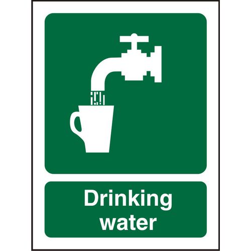 First Aid Sign Drinking Plastic 20 x 15 cm