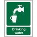 First Aid Sign Drinking Plastic 20 x 15 cm