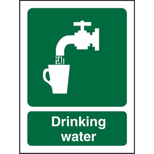 First Aid Sign Drinking Plastic 30 x 20 cm