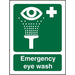 First Aid Sign Eye Wash Plastic 30 x 20 cm