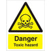 Warning Sign Toxic Hazard Vinyl 30 x 20 cm