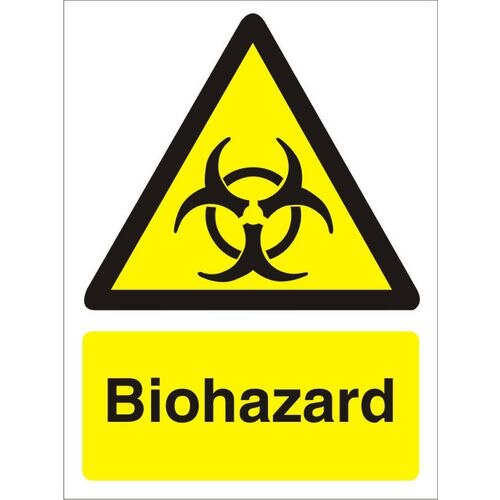 Warning Sign Biohazard Vinyl 40 x 30 cm