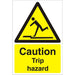 Warning Sign Trip Hazard Plastic 60 x 40 cm