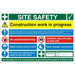 Site Sign Site Safety Fluted Board 40 x 60 cm