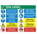 Site Sign Construction Site Safety Fluted Board 60 x 80 cm