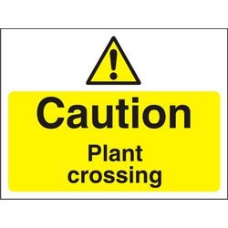 Warning Sign Plant Crossing PVC 30 x 40 cm