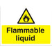 Warning Sign Flammable Liquid Fluted Board 30 x 40 cm