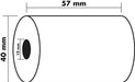 Exacompta Thermal Roll 57 mm x 40 mm x 12 mm x 18 m 50 gsm Pack of 10 Rolls of 18 m