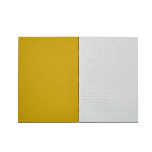 Rhino A4 Exercise Book 32 Page 7mm Squared Yellow (Pack 100) - VDU014-100-6