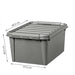 SmartStore Recycled Storage Box 32 L With Lid Grey 39 x 50 x 26 cm