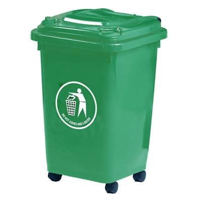 GPC Green Wheeled Bin, 50L