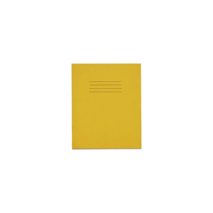 Rhino 8 x 6.5 Exercise Book 48 Page Plain Yellow (Pack 100) - VEX342-448-2