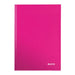 Leitz Casebound Notebook A4 Ruled Sewn Pink 80 Pages Pack of 6