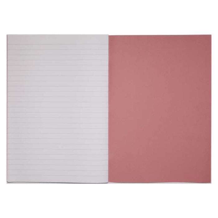 Rhino 13 x 9 A4+ Oversized Exercise Book 40 Page Ruled 12mm Pink (Pack 100) - VDU024-250-0