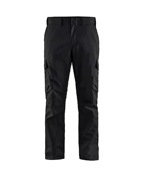 BLÅKLÄDER Trousers 14441832 Cotton, Elastolefin, PL (Polyester) Black, Red Size 30R