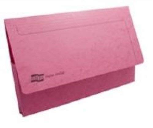 Exacompta Europa Document Wallet 3091Z A4, Foolscap Mottled Pressboard 35.7 (W) x 0.3 (D) x 24.5 (H) cm Pink Pack of 25