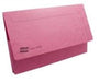 Exacompta Europa Document Wallet 3091Z A4, Foolscap Mottled Pressboard 35.7 (W) x 0.3 (D) x 24.5 (H) cm Pink Pack of 25