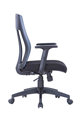 Alphason Office Chair Laguna Black, Grey 530-450 x 490 mm