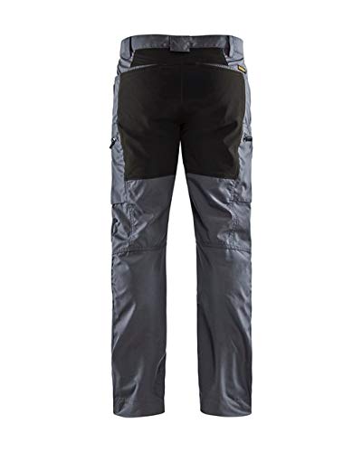 BLÅKLÄDER Trousers 14591845 Cotton, PL (Polyester) Grey, Black Size 32R