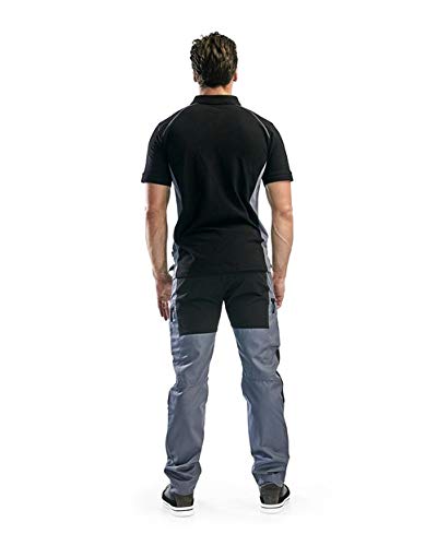 BLÅKLÄDER Trousers 14591845 Cotton, PL (Polyester) Grey, Black Size 32R