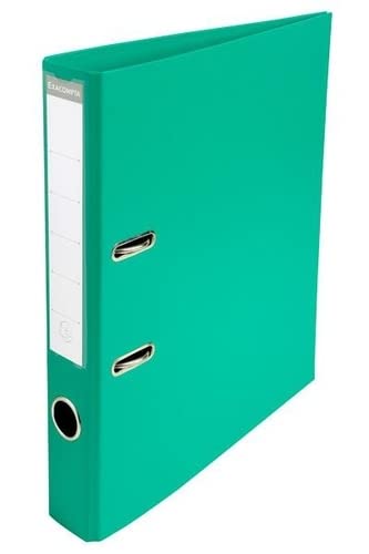 Exacompta PremTouch Lever Arch File A4 50 mm Green 2 ring 53543E Cardboard, PVC (Polyvinyl Chloride) Portrait Pack of 10