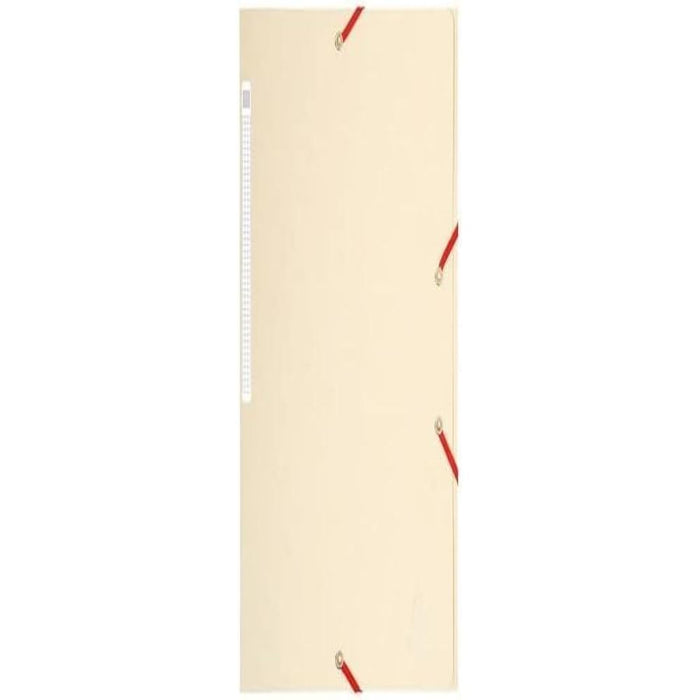 Exacompta 3 Flap Folder 17104H A4 Ivory 425gsm Pressboard 24x32cm Pack of 25