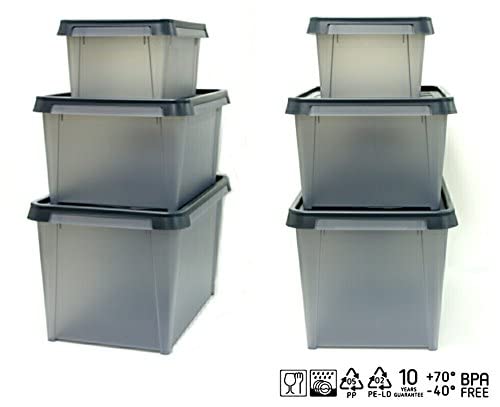 SmartStore Dry Storage Box With Lid 50 L Grey 40 x 60 x 35 cm