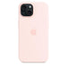 Apple - Back cover for mobile phone - MagSafe compatibility - silicone - Light Pink - for iPhone 15