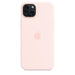 Apple - Back cover for mobile phone - MagSafe compatibility - silicone - Light Pink - for iPhone 15 Plus