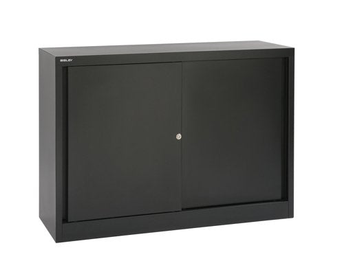 Bisley Regular Door Cupboard Steel 1 914 x 400 x 1,000 mm Black