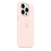 Apple - Back cover for mobile phone - MagSafe compatibility - silicone - Light Pink - for iPhone 15 Pro