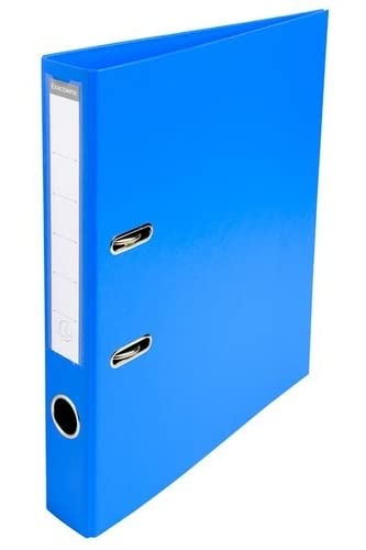 Exacompta PremTouch Lever Arch File A4 50 mm Blue 2 ring 53542E Cardboard, PVC (Polyvinyl Chloride) Portrait Pack of 10