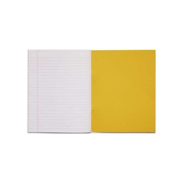 Rhino 9 x 7 Exercise Book 80 Page Ruled F8M Yellow (Pack 100) - VEX554-148-6