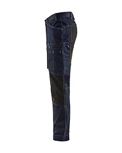 BLÅKLÄDER Trousers 14591142 Cottone, PA (Polyamide) Navy Blue, Black Size 30R