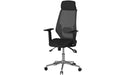 Alphason Office Chair Clift Black Fabric 730 x 490 mm