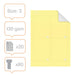 Nobo Size 3 Printable T-Cards Yellow Pack of 20