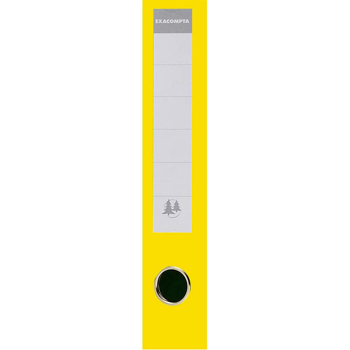 Exacompta PremTouch Lever Arch File A4 70 mm Yellow 2 ring 53749E Cardboard, PVC (Polyvinyl Chloride) Portrait Pack of 10