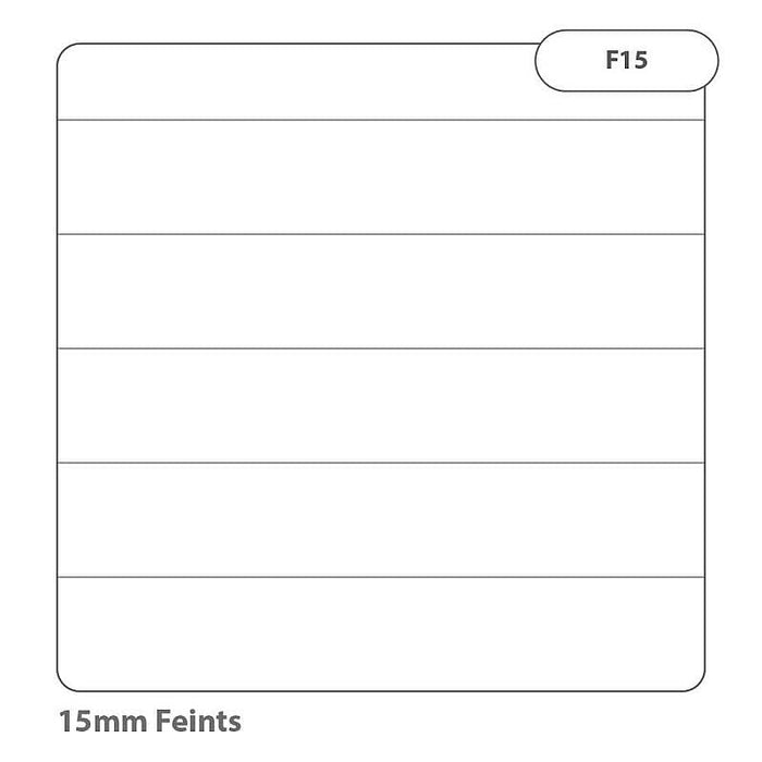 Rhino 8 x 6.5 (205 x 165mm) Exercise Book 32 Page Feint Ruled 15mm Red (Pack 100) - VEX142-165-0