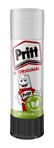 Pritt Original Glue Stick Sustainable Long Lasting Strong Adhesive Solvent Free Retail Hanging Card Value Pack 22g (Pack 12) - 1456074