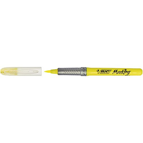 BIC Flex Highlighter Yellow Fine Chisel 1-4.3 mm Pack of 12