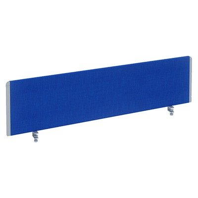 Impulse Straight Screen W1000 x D25 x H400mm Blue With Silver Frame - I000266