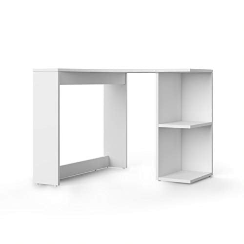 Alphason Gaming Corner Desk Chesil White 750 x 880 mm