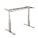 Rectangular Sit Stand Desk Frame Matt silver Steel T-Foot Legs Matt silver CAMBIO 62 x 100 x 65mm