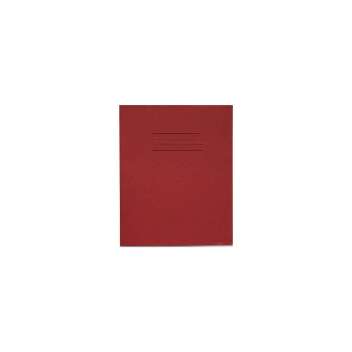 Rhino 8 x 6.5 Exercise Book 48 Page Feint Ruled 12mm Lines F12 Red (Pack 100) - VEX342-66-8