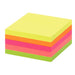 Office Depot Sticky Note Cube 51 x 51 mm Assorted Neon 250 Sheets